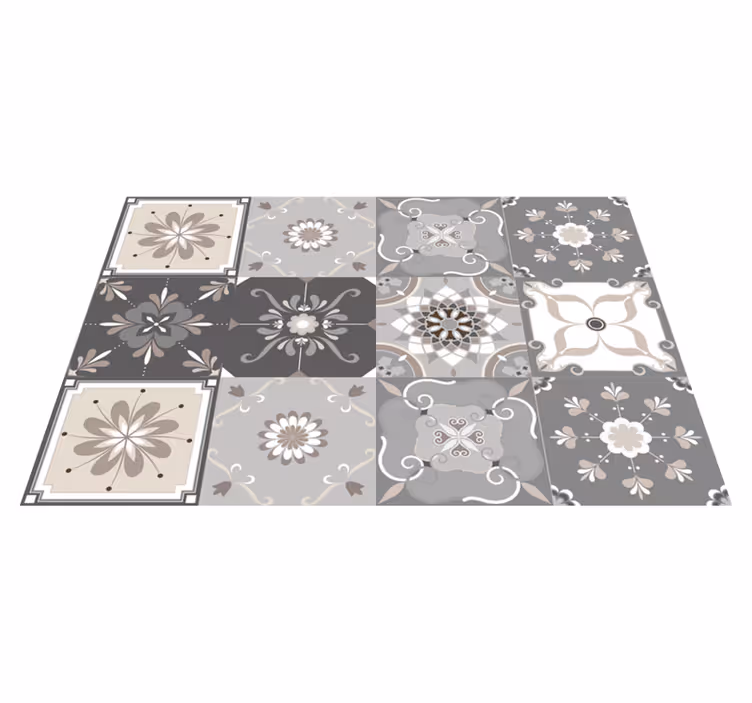 Individuais de mesa originais hidráulica floral - TenStickers