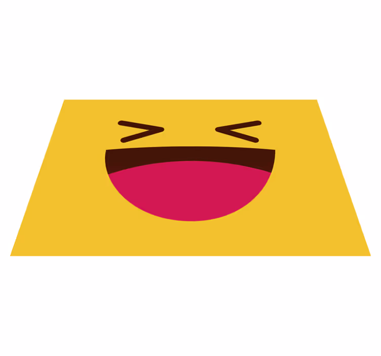 Individuais de mesa infantis emoji rindo - TenStickers