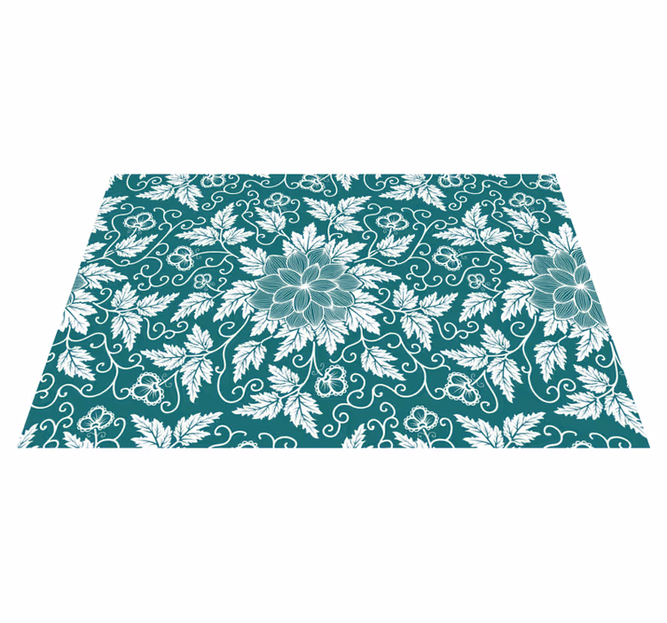 Individuais de mesa florais ornamento à moda antiga - TenStickers