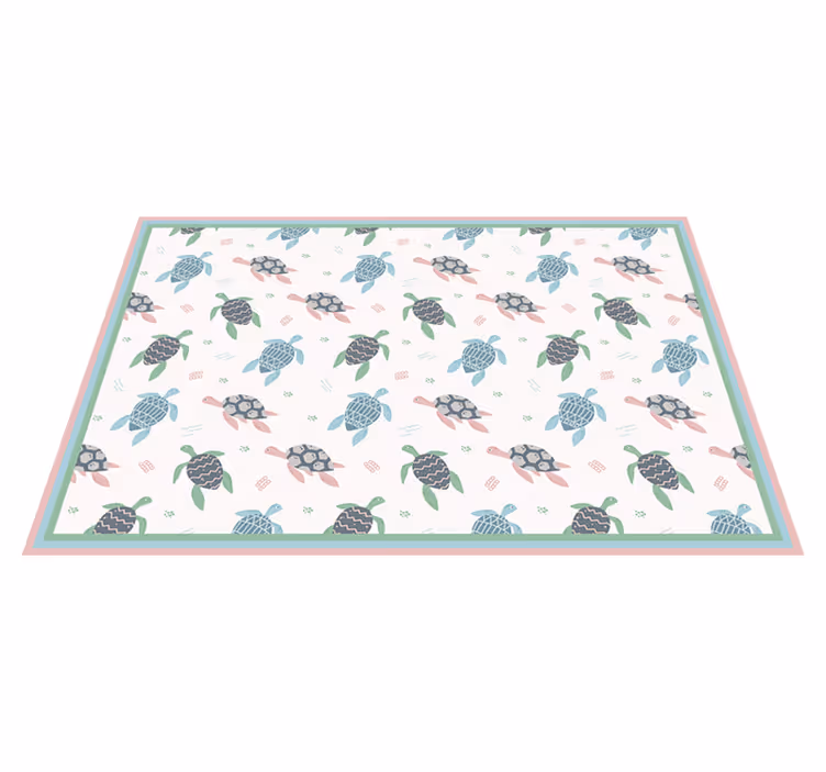 Individuais de mesa Tartarugas de cores suaves - TenStickers