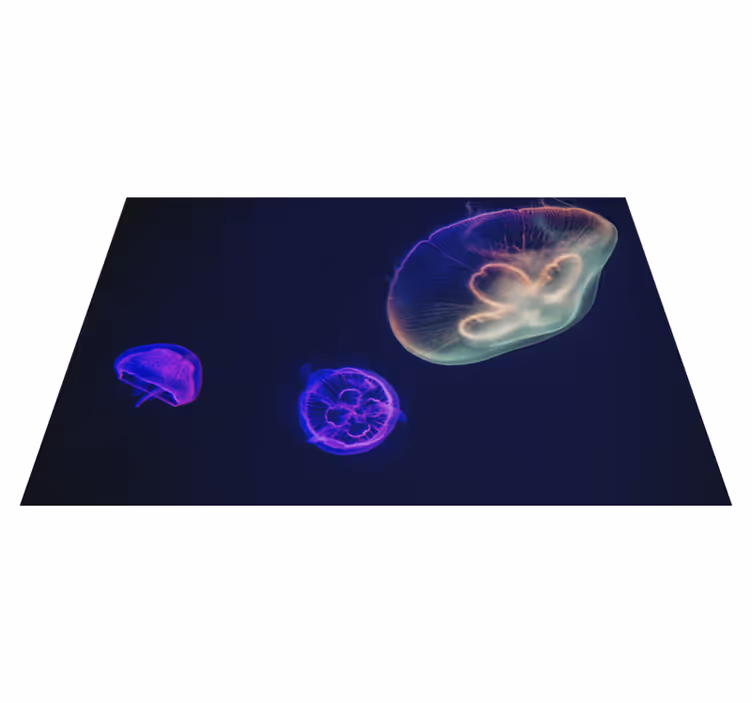 Individuais de mesa Medusas multicoloridas - TenStickers