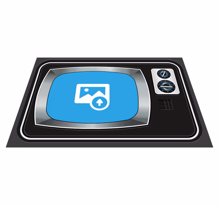 Individuais de mesa originais Foto personalizável da tv - TenStickers