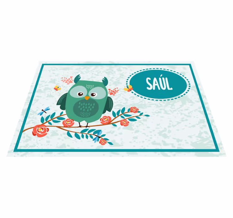 Individuais de mesa Coruja personalizável - TenStickers