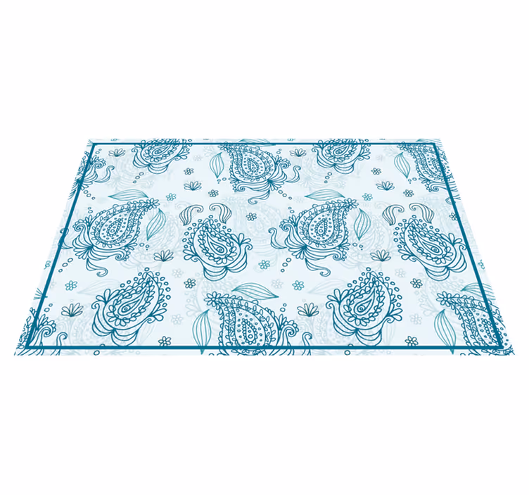 Individuais de mesa de texturas padrão floral intricado - TenStickers