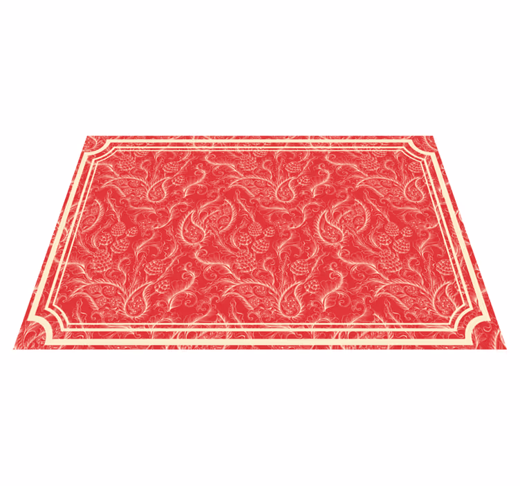 Individuais de mesa de texturas com fundo floral - TenStickers