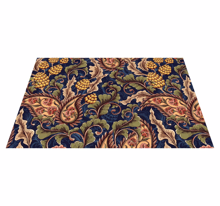 Individuais de mesa originais padrão de arte floral - TenStickers