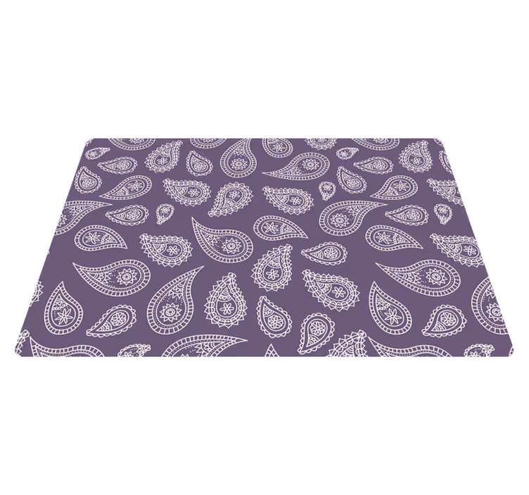 Individuais de mesa originais com padrão paisley - TenStickers