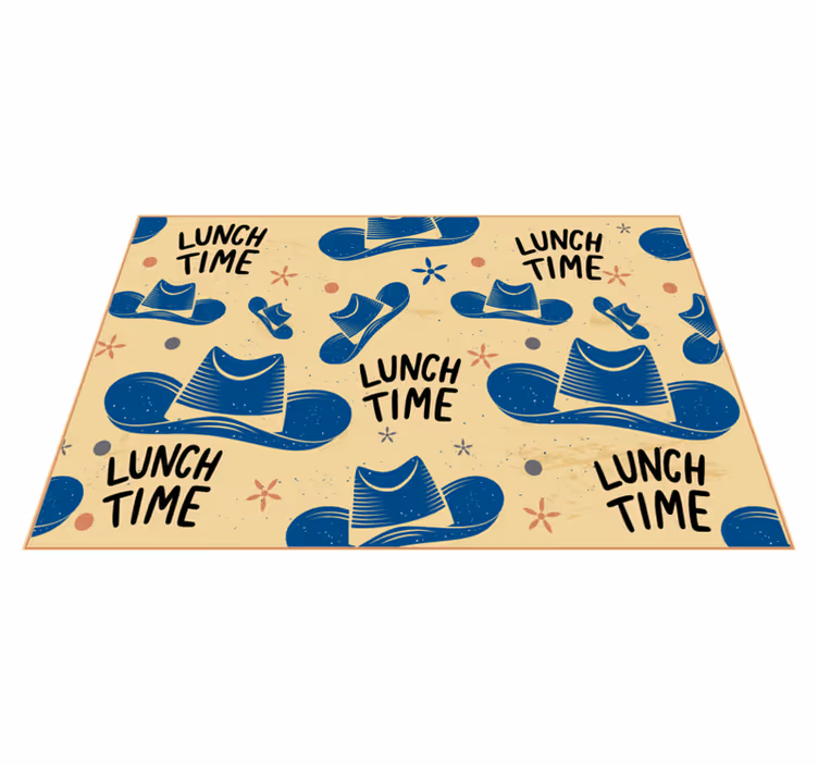 Individuais de mesa originais chapéus para o almoço - TenStickers