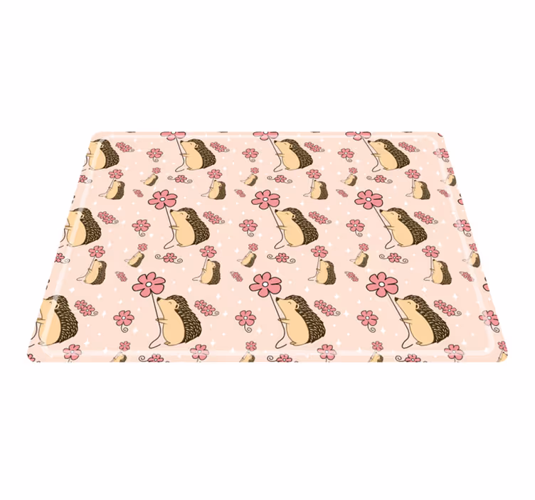 Individuais de mesa originais com padrão de ouriço - TenStickers