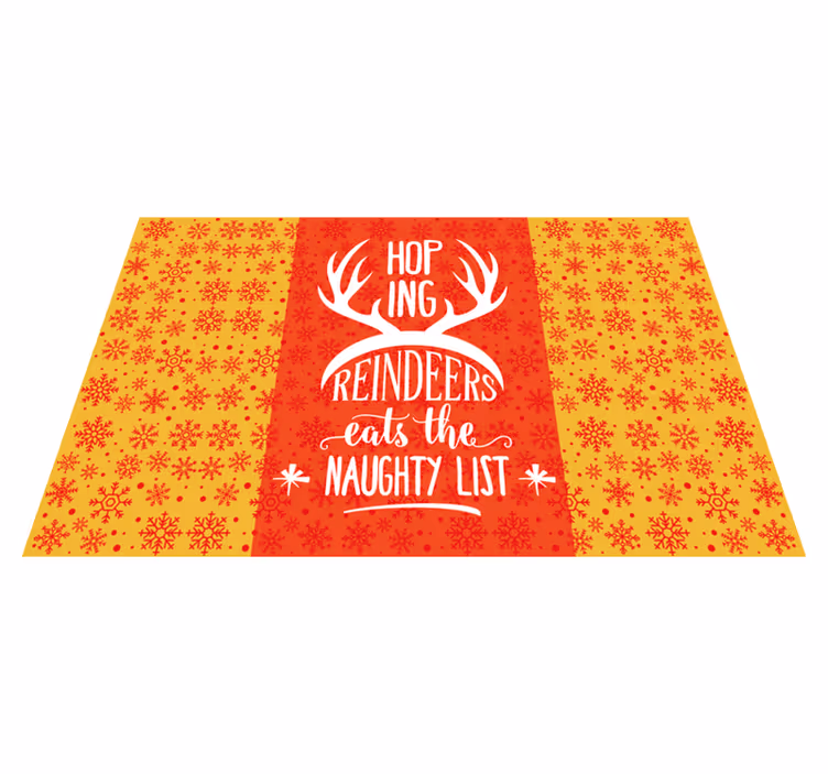 Individuais de mesa de natal citação de chifres de rena - TenStickers