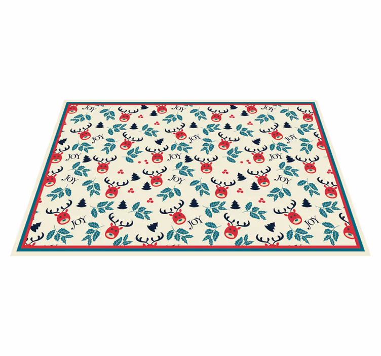 Individuais de mesa de Natal Alegria e renas - TenStickers