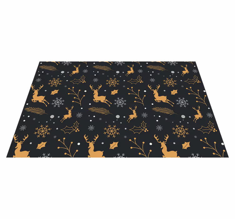Individuais de mesa de Natal Composição de feliz natal - TenStickers