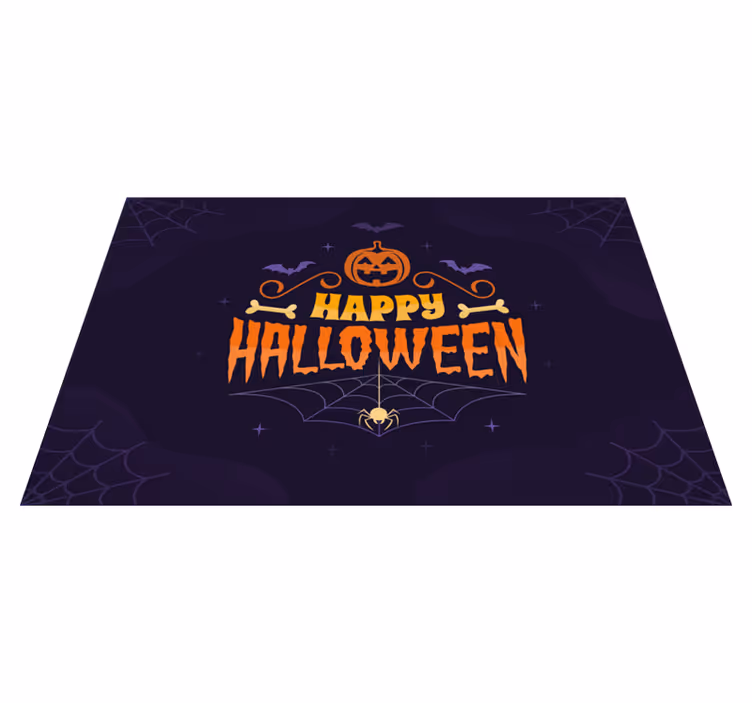 Feliz halloween individual de mesa de texto - TenStickers