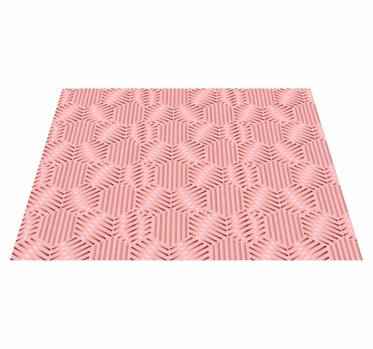 Individuais de mesa modernos Hexágono metálico - TenStickers