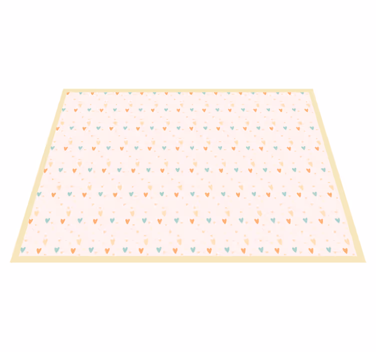 individuais de mesa de vinil em forma de coração - TenStickers