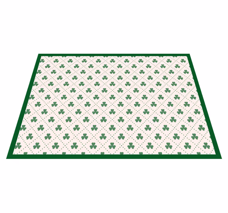 Individuais de mesa originais Padrão vintage verde - TenStickers