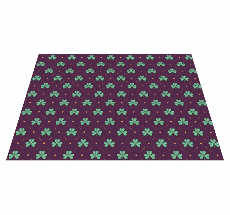 Individuais de mesa originais Padrão de trevo - TenStickers