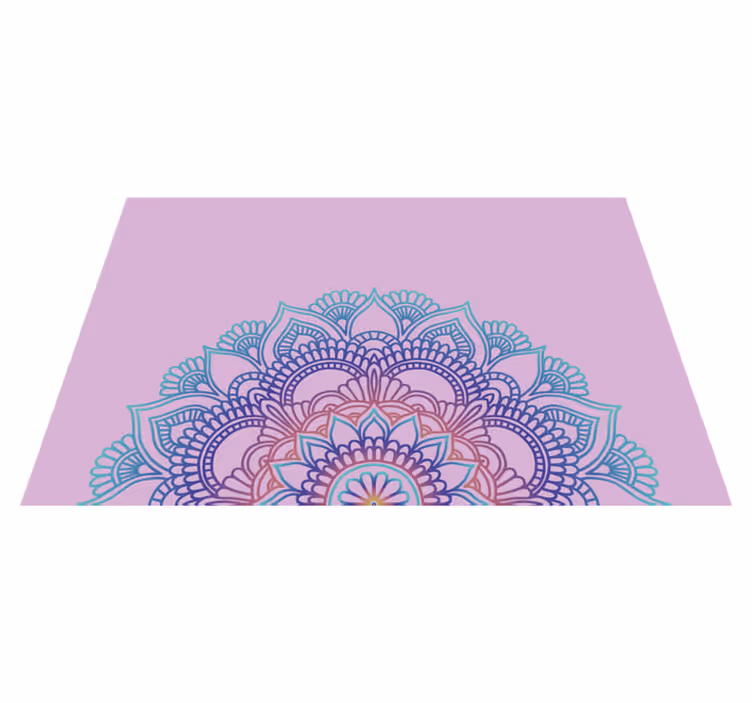 Individuais de mesa originais Meia mandala - TenStickers