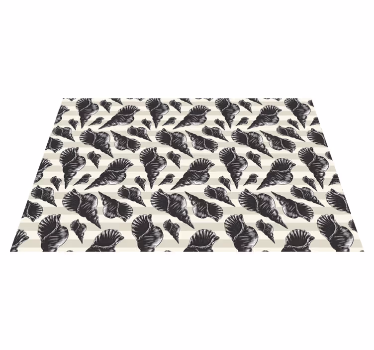 Individuais de mesa modernos motivos de conchas elegantes - TenStickers