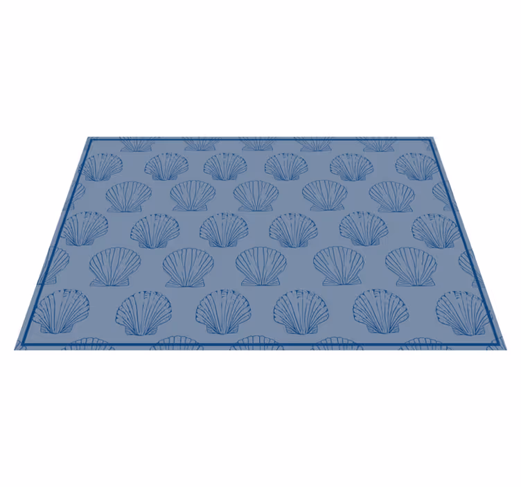 Individuais de mesa originais elegância com padrão de concha - TenStickers