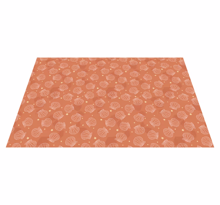 Individuais de mesa de texturas com padrão de conchas - TenStickers