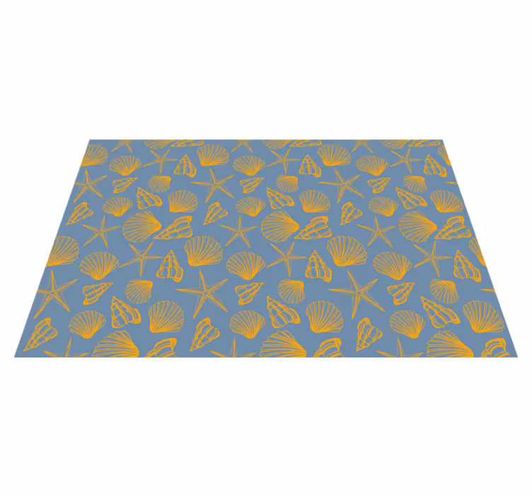Individuais de mesa de texturas com padrão de conchas - TenStickers