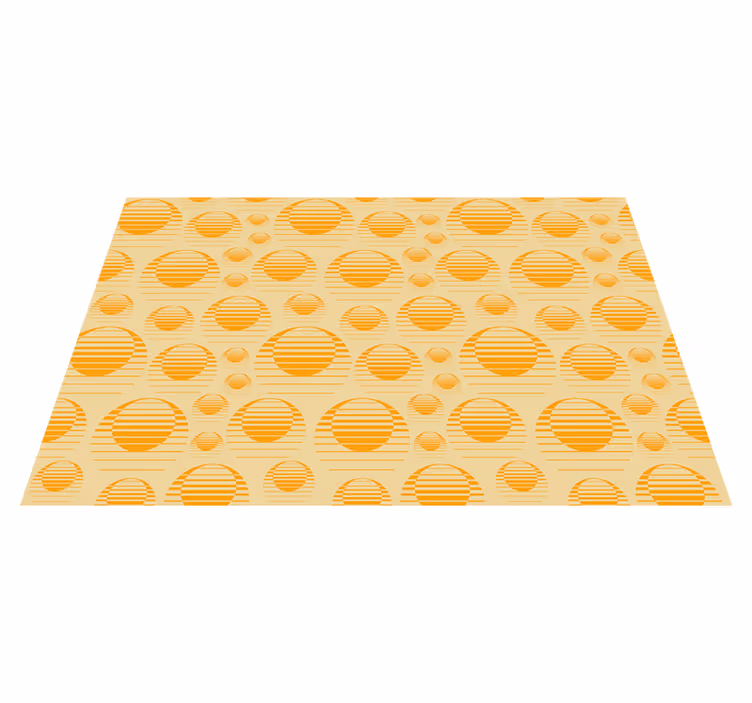 Individuais de mesa de texturas padrão de círculos listrados - TenStickers