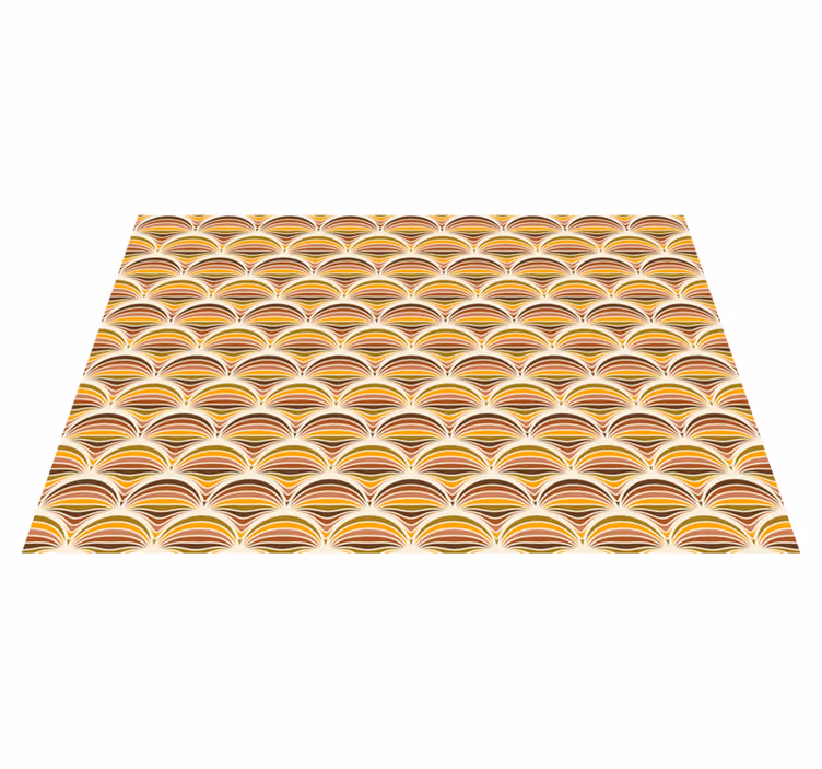 Individuais de mesa de texturas com motivo de ondas curvas - TenStickers