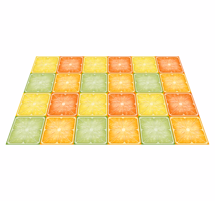 Individuais de mesa originais padrão de fatias cítricas - TenStickers