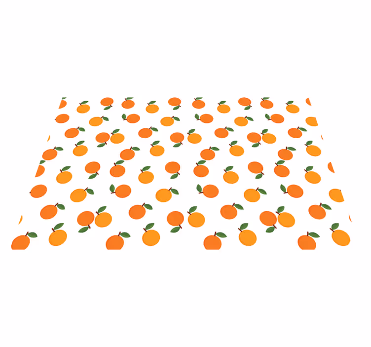 Individuais de mesa originais padrão de frutas laranja - TenStickers