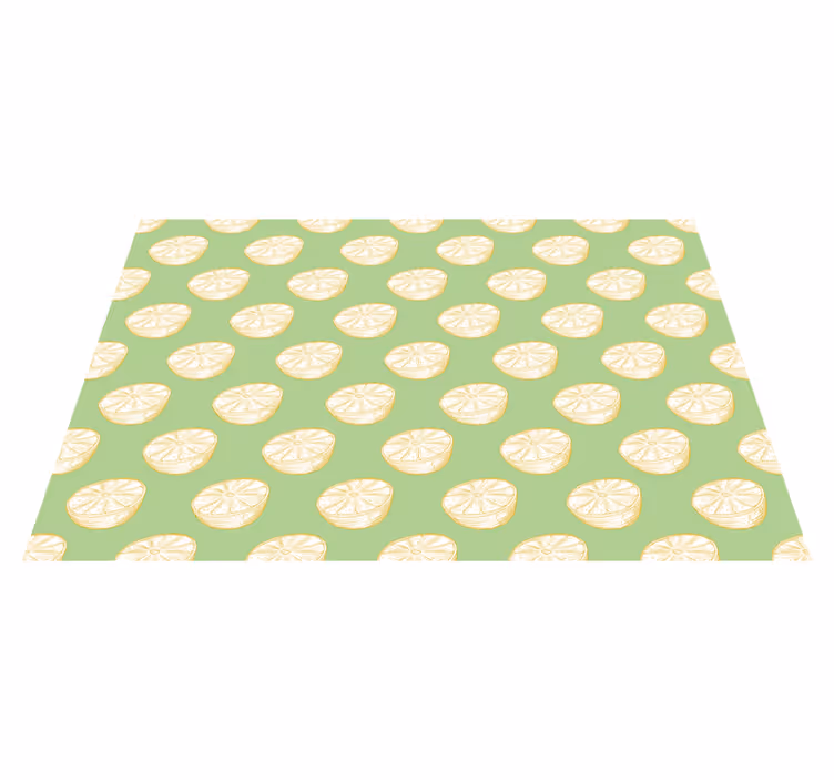 Individuais de mesa modernos padrão fatia de limão - TenStickers