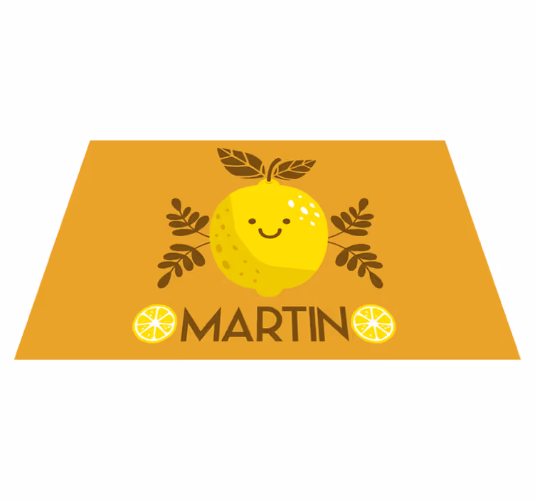 Individuais de mesa infantis ilustração limão feliz - TenStickers