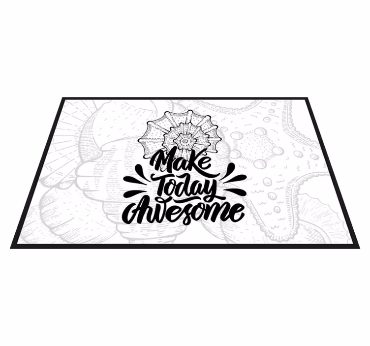 Individuais de mesa com texto faça hoje ser incrível - TenStickers