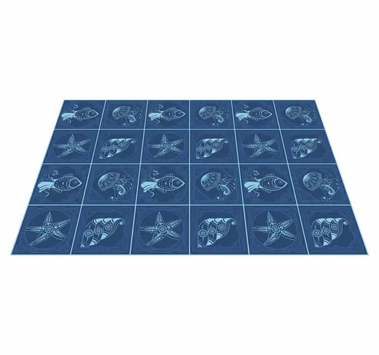 Individuais de mesa originais com padrão náutico - TenStickers