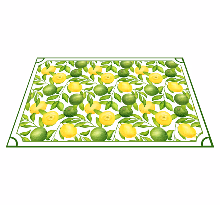 Individuais de mesa Moldura limões e limas - TenStickers