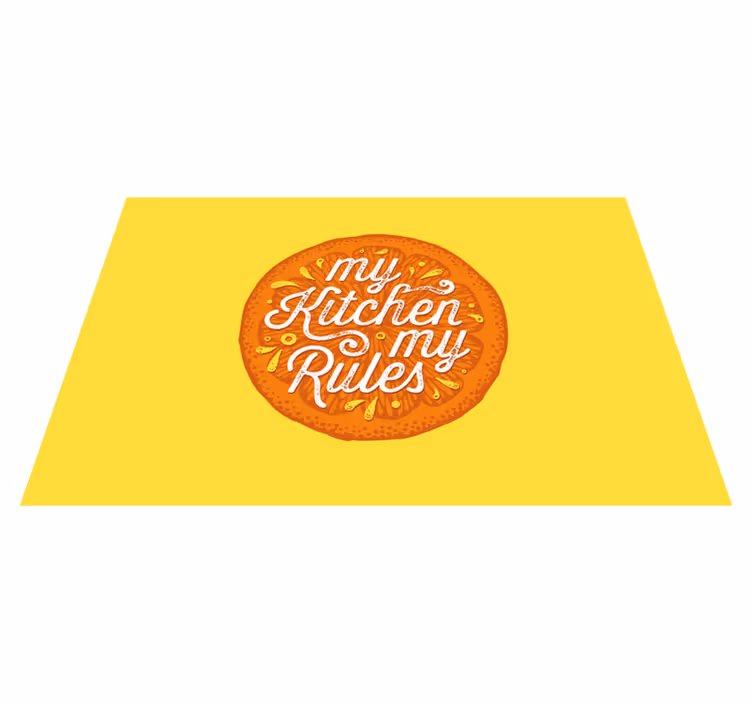 Individuais de mesa com texto declaração da cozinha - TenStickers
