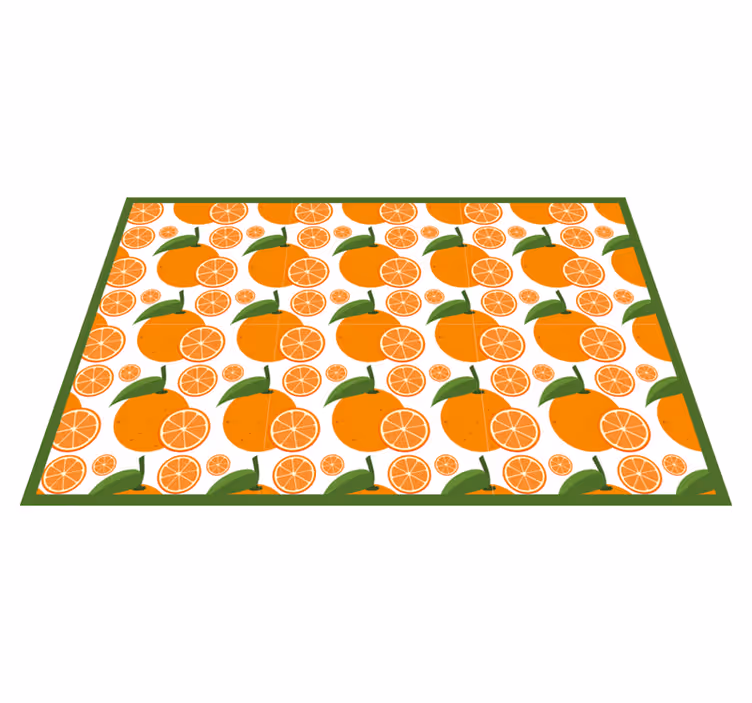 Individuais de mesa originais arranjo de gomos cítricos - TenStickers