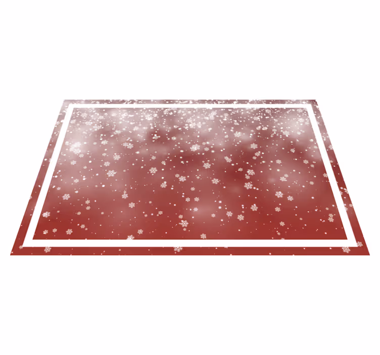 Individuais de mesa de natal cena festiva de flocos de neve - TenStickers