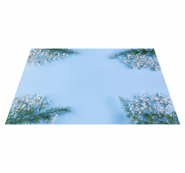 Individuais de mesa originais acento floral para mesa - TenStickers