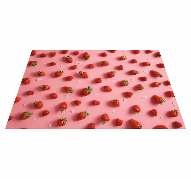Individuais de mesa modernos com estampa de morango - TenStickers
