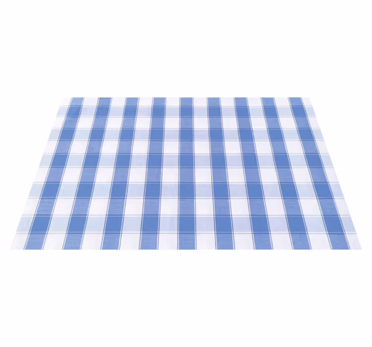 Individuais de mesa Quadrado branco azul claro - TenStickers