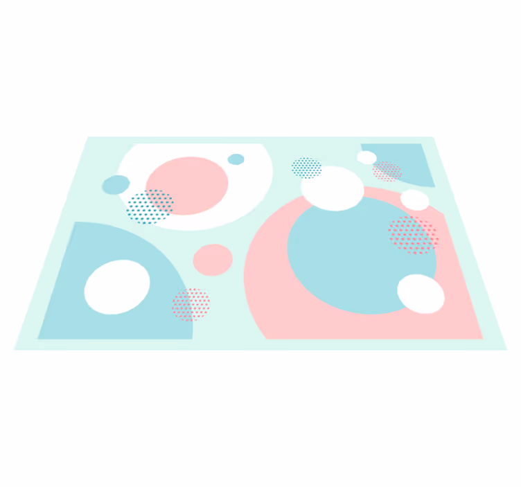 Individuais de mesa modernos blocos de cor geométricos - TenStickers