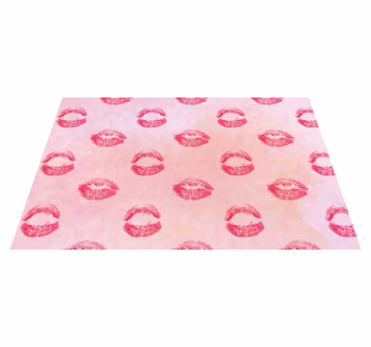 Individuais de mesa originais padrão de beijo - TenStickers