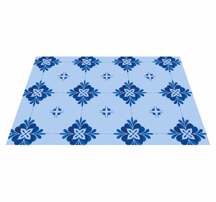 Individuais de mesa de texturas com estampa floral - TenStickers