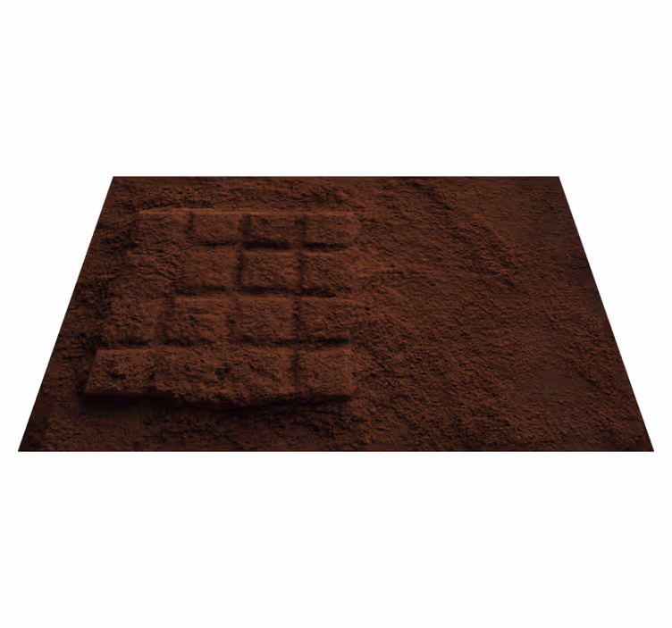 Individuais de mesa originais textura de chocolate em pó - TenStickers
