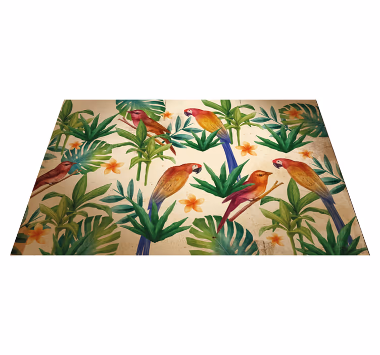 Individuais de mesa originais Papagaio tropical - TenStickers
