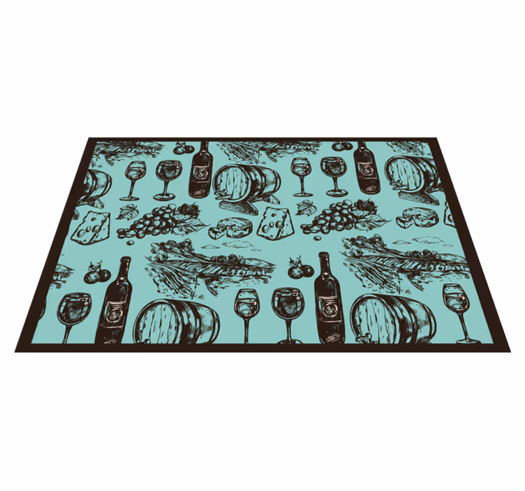 Individuais de mesa originais Tema de vinho - TenStickers