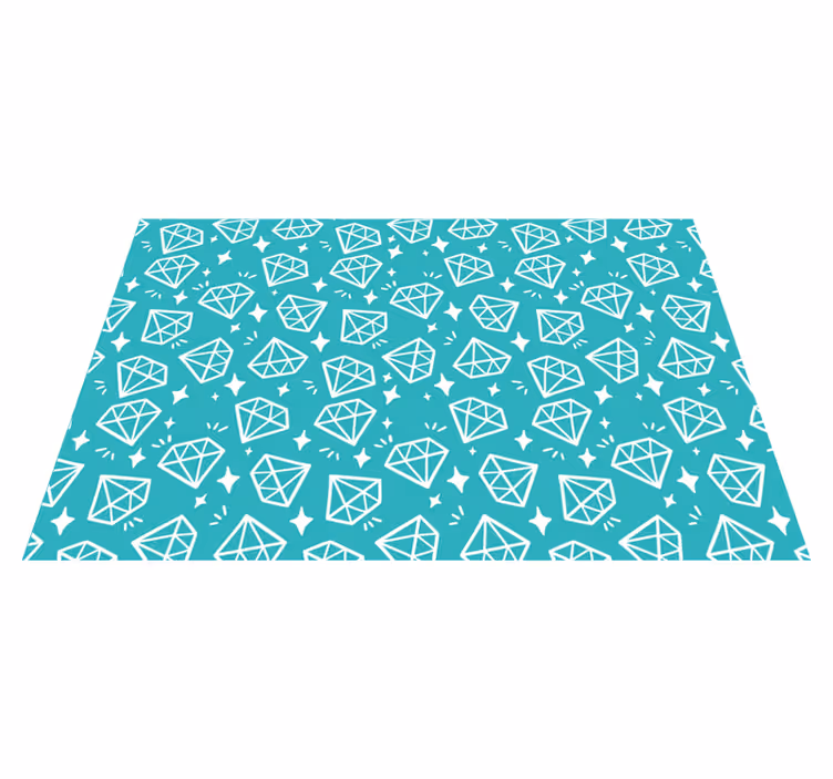 Individuais de mesa originais com fundo em padrão diamante - TenStickers