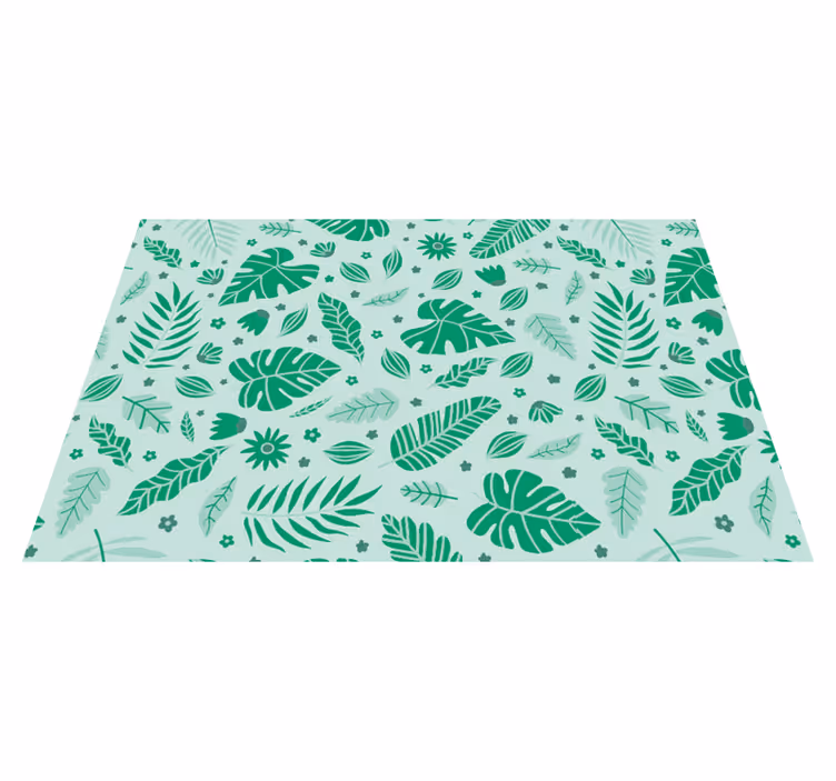 Individuais de mesa originais Folhas tropicais - TenStickers