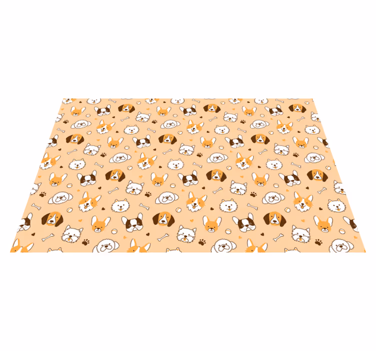 Individuais de mesa infantis com carinhas de animais - TenStickers